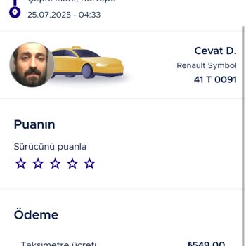 BiTaksi'de Onaysız Ödeme Seçeneğinde Fazla Ücret Çekildi