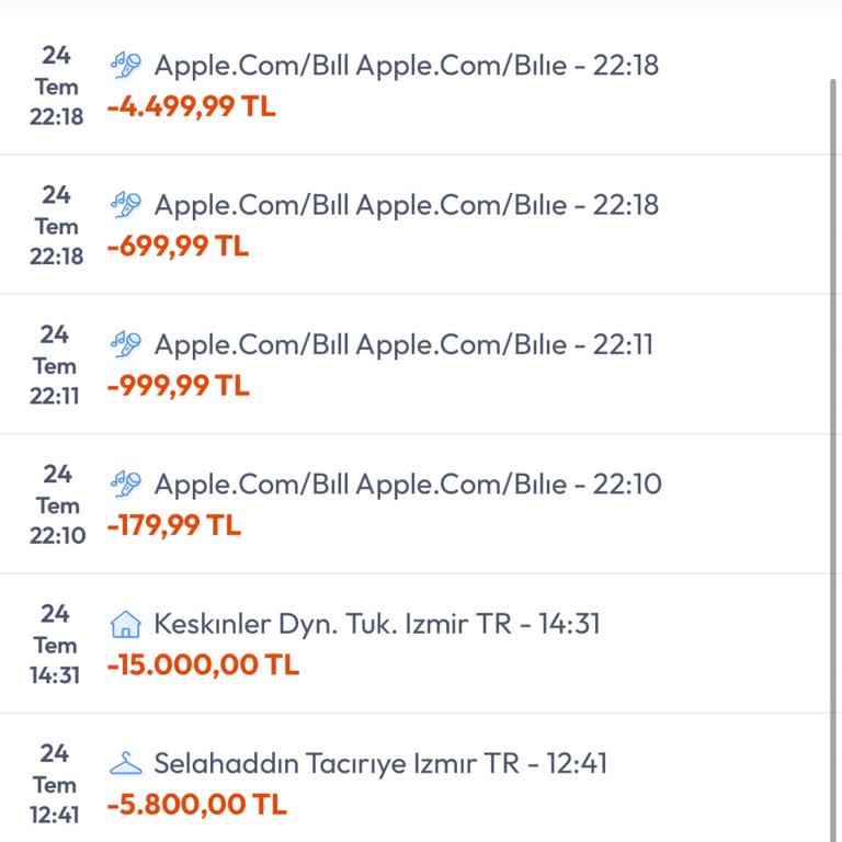 Apple.com Üzerinden İzinsiz Para Çekimiyle Mağdur Oldum