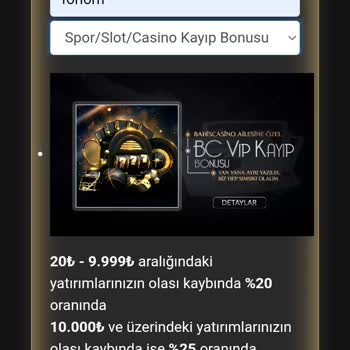 Bahiscasino Kayıp Bonusunda Yüzde Farkı Ve İlgisiz Destek