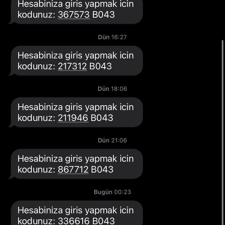 Bilgim Dışında Gelen Giriş Kodları Hakkında Şikayet
