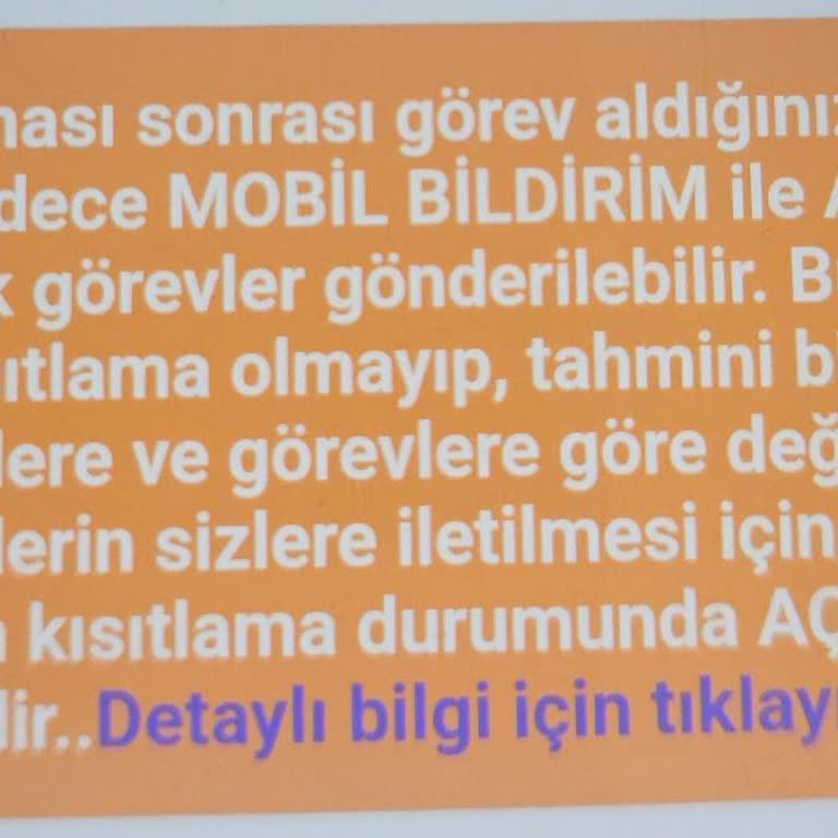 Kısıtlamalar Ve Bildirim Sorunları Nedeniyle Yetersiz Destek Alan Uygulama Deneyimi
