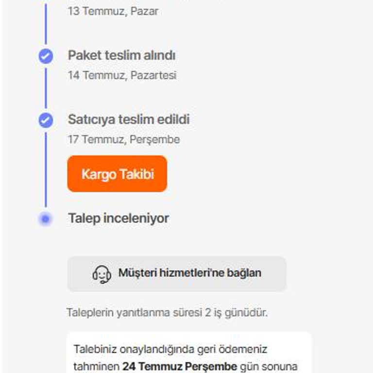 Hepsiburada İade Sürecinde Gecikme Ve Müşteri Mağduriyeti