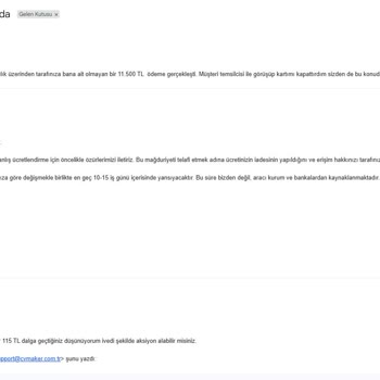 Haberim Olmadan Kartımdan Yüklü Para Çekildi, Param İade Edilmiyor