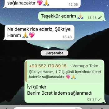 Varsapp Para İadesi Yapılmadı, İletişim Sağlanamıyor