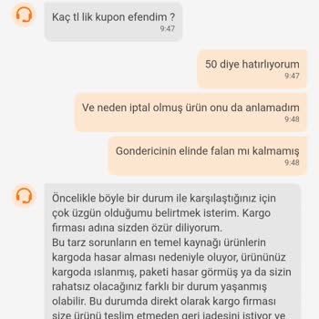 Sipariş İptal Edildi Kuponum İade Edilmedi Müşteri Hizmetleri Çözüm Sunmadı