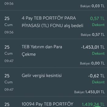 TEB Yatırım Hesabımdan Sebepsiz Para Çekiliyor
