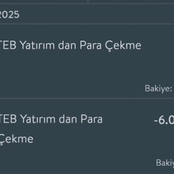 TEB Yatırım Hesabımdan Sebepsiz Para Çekiliyor