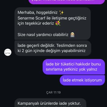İade Talebim Reddedildi, Kötü Ürün Kalitesi Ve Müşteri Yaklaşımı
