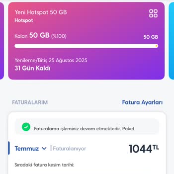 İptal Edilen Ek Paket Ücretlerinin Faturaya Yansıtılması