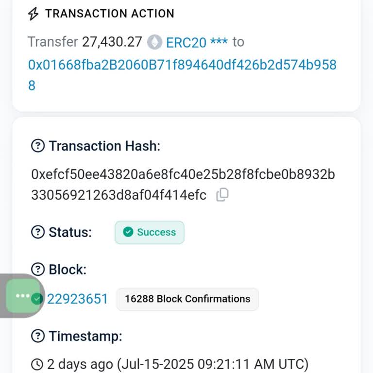 I Face Missing 27,430 USDT Transfer to Binance Despite Successful Etherscan Status