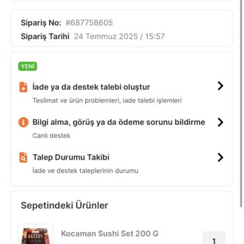 Siparişim Teslim Edilmedi, Bilgi Verilmeden İptal Edildi