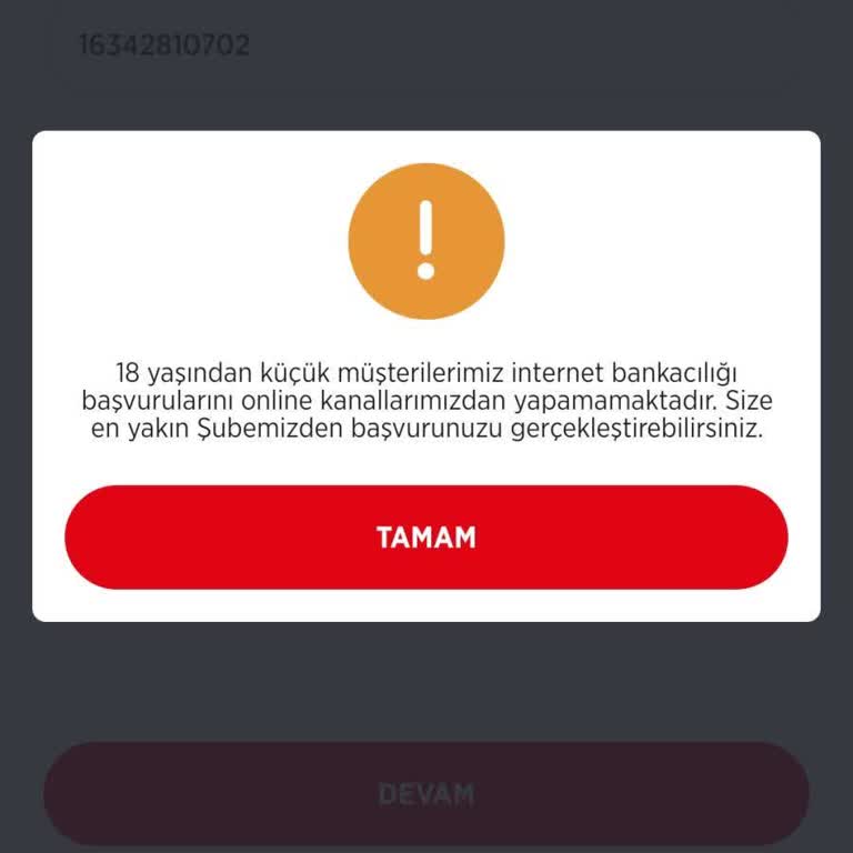 Ziraat Bankası Yaş Sınırı Nedeniyle Mobil Bankacılık Kullanamıyorum