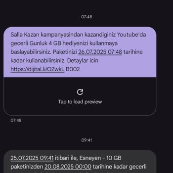 Salla Kazan İnternetim Yerine Ana Paketimden Kota Harcandı, Mağdur Edildim