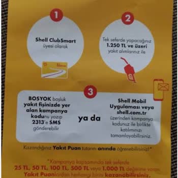Shell Kampanyasında Eksik Bilgilendirme Nedeniyle Katılım Sağlayamadım