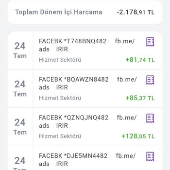 Facebook İzinsiz Para Çekimi Ve Yetersiz Müşteri Hizmeti