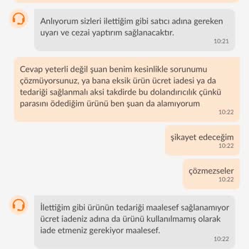 Eksik Gönderilen Ürün Ve Yetersiz Destek Deneyimi