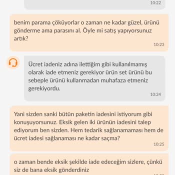 Eksik Gönderilen Ürün Ve Yetersiz Destek Deneyimi
