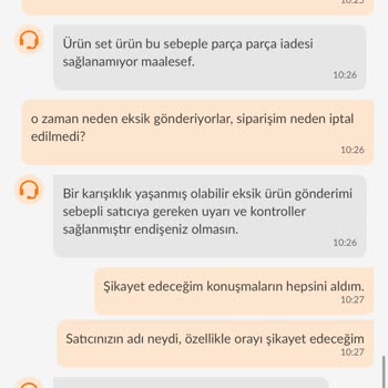 Eksik Gönderilen Ürün Ve Yetersiz Destek Deneyimi