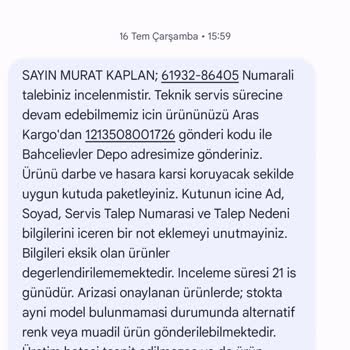 Garanti Sürecinde Eksik Bilgilendirme Nedeniyle Mağduriyet Yaşadım