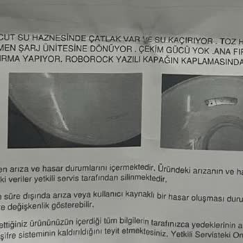 Tamir Sonrası Ürünüm Kırık Şekilde Teslim Edildi