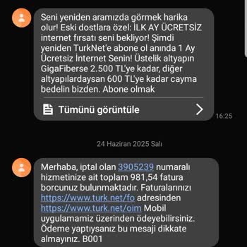 TurkNet Aboneliğimde Haksız Fatura Ve İcra Şoku Yaşadım