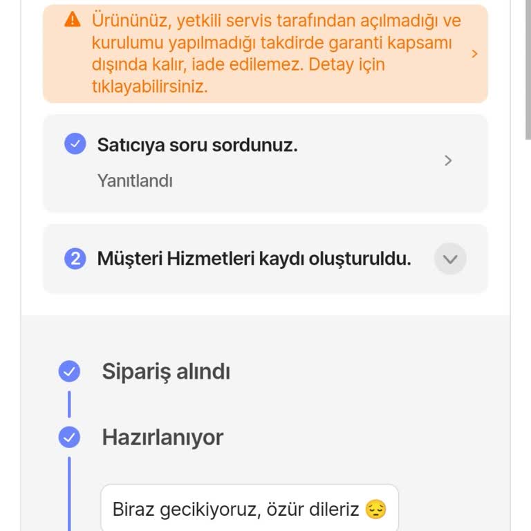 Horoz Lojistik İle Teslim Alınmayan Klima Mağduriyeti