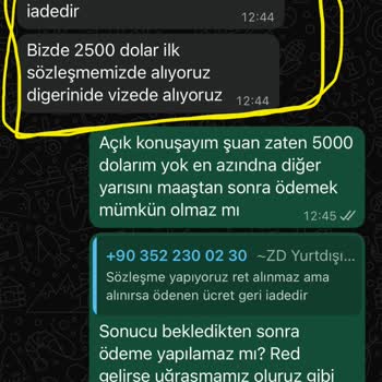 Vize Hizmeti Veren Firmanın Sözleşmeye Uymaması Ve İletişimsizliği