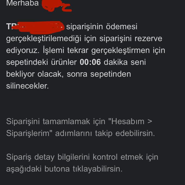 Siparişim Rezerve Edildi, Müşteri Hizmetlerinden Yardım Alamıyorum