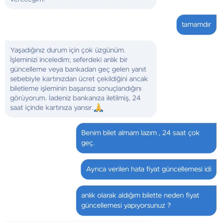 Obilet Uygulamasında Bilet Alımında Ücret Kesildi, Bilet Verilmedi