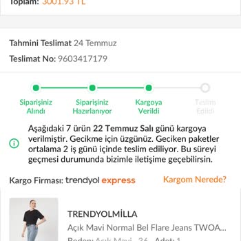 Siparişim Günlerdir Hareketsiz, Bilgi Alamıyorum