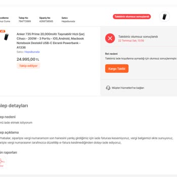 Hepsiburada E-fatura Sorunu Nedeniyle Ürünler Satılamıyor