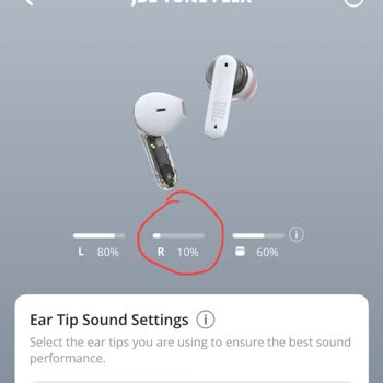 JBL Tune Flex NC Kulaklığın Sağ Tekinde Erken Şarj Bitme Sorunu Ve Değişim Talebi