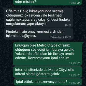 Enuygun.com Üzerinden Araç Kiralamada Hizmet Eksikliği Ve İade Mağduriyeti