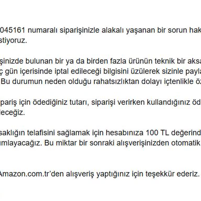 Siparişin Teknik Aksaklık Nedeniyle İptali Ve Fiyat Mağduriyeti