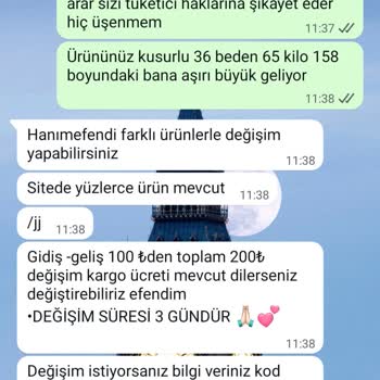 İade Hakkım Kısıtlandı, Değişimle Sınırlandırıldım