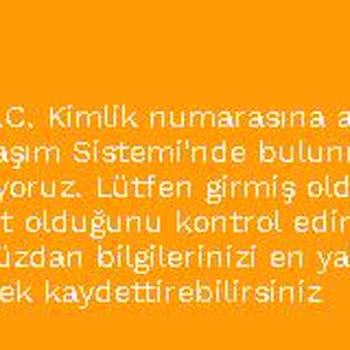 Kimlik Paylaşım Sisteminde Bilgilerim Görünmüyor İşlem Yapamıyorum