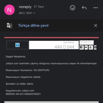 Jolly Tur Rezervasyonum Sebepsiz İptal Edildi, Mağdur Edildim