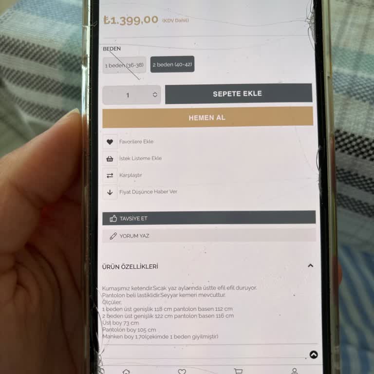 Keten Diye Satılan Takım Naylon Çıktı, Aldatıldım!