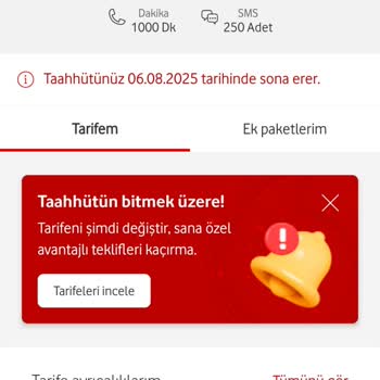Vodafone Tarife Yenileme Sürecinde Bilgi Kirliliği Ve Mağduriyet