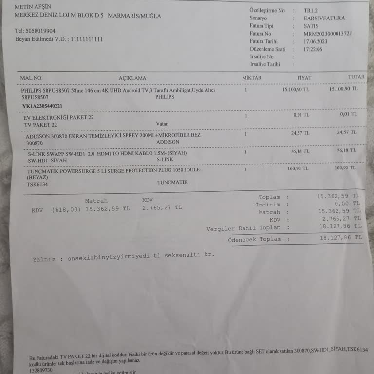 Garanti Süresi Sonrası Ciddi Arıza Ve Yetersiz Servis Desteği Nedeniyle Mağduriyet