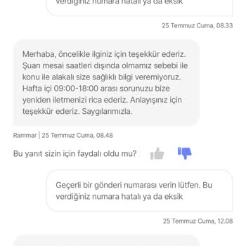 Yanıltıcı Satıcı Ve Yetersiz Müşteri Hizmetleri Deneyimi