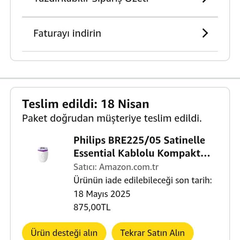 Philips Satinelle Essential BRE225/05 Epilasyon Aleti İlgisizliği