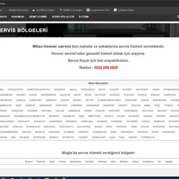 Hoover Kurutma Makinesi İçin Servis Hizmeti Dalaman Dışında Verilmedi