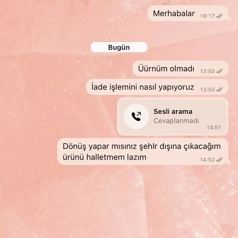 Müşteri Hizmetleri Cevapsız: Ürün Değişimi Ve İade Belirsizliği