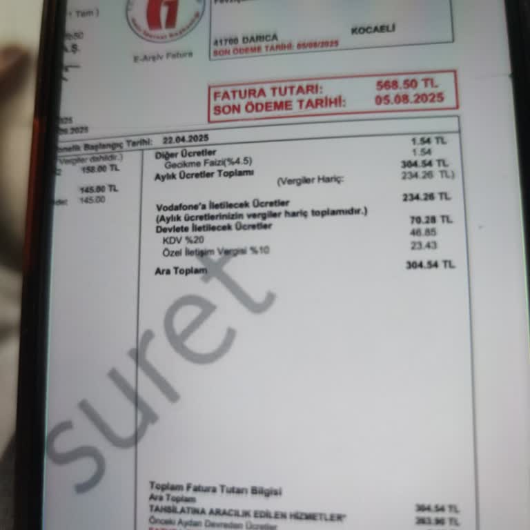 Anlamadığım Ekstra Ücretler Yüzünden Şişen Fatura