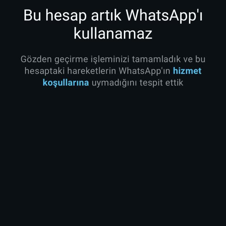 WhatsApp Numaram Uyarı Olmadan Kapandı, Mağdurum