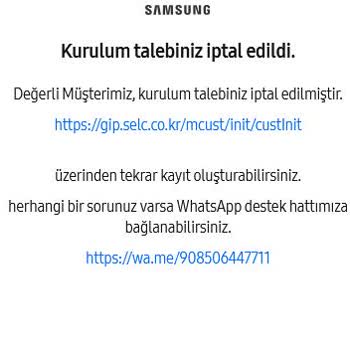 Samsung Klima Kurulumunda Servis İlgisizliği Ve Randevu İptali