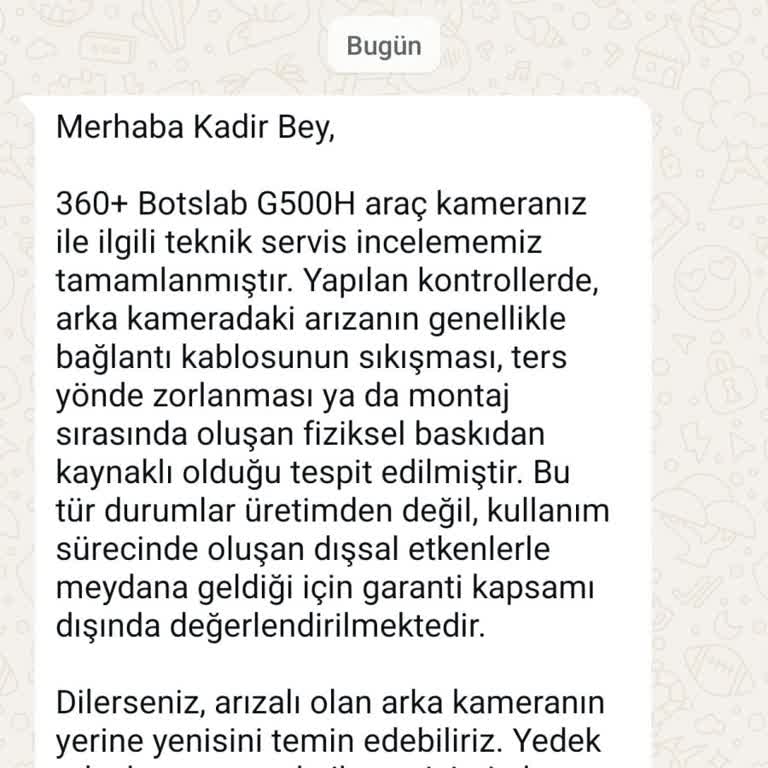 Garanti Kapsamında Arızalı Kamera Ücretiyle Değiştirildi, Mağdur Edildim