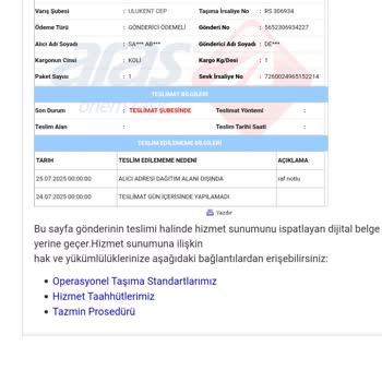 Kargom Adresime Teslim Edilmiyor, Trendyol Ve Aras Kargo İlgisiz