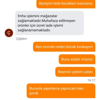 Migros'tan Küflü Ve Böceklenmiş Ürün Gönderilmesi, İade Sorunu